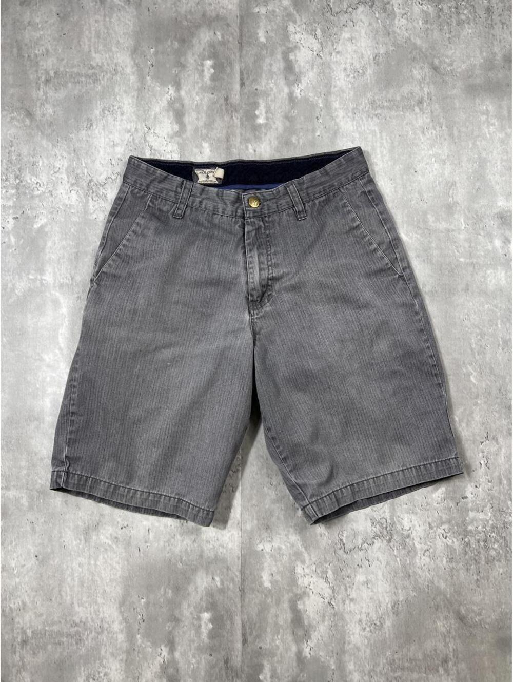 Volcom Gray Pinstripe Bermuda Shorts Size 30